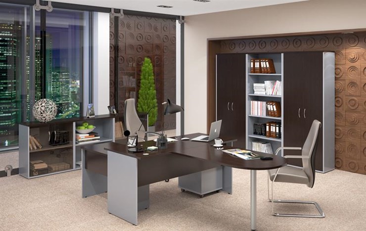 Набор мебели в офис IMAGO четыре рабочих места, стол для переговоров в Москве - изображение 3
